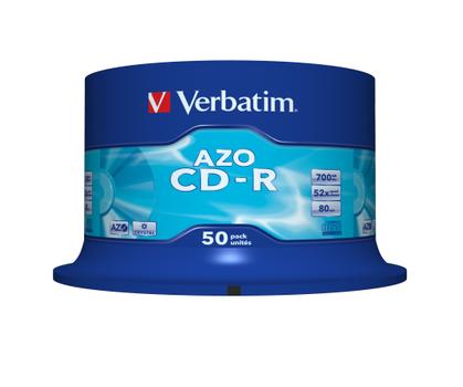 VERBATIM CD-R/ 700MB 80Min 52x SupAZO Spdl 50pk (43343)