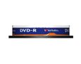 VERBATIM DVD-R X10 SPINDLE 4.7GB 16X SPEED SUPL (43523)