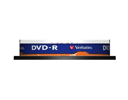 VERBATIM DVD-R, 16x, 4,7 GB/120 min, 10-pakkaus,  spindle, AZO (43523)