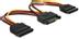DELOCK Y-strömadapter för 15-pin SATA-ström, för 2 hårddiskar, 10 cm