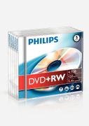 PHILIPS 5-P,DVD+RW 4,7 GB/120 min 4x