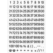 HERMA Numbers 5 mm 1-100 black