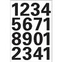 HERMA LABEL HERMA NUMBERS 0-9 SELF-ADHESIVE 25MM WEATHERPROOF FILM 1SHEET BLACK