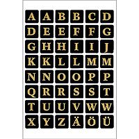 HERMA Letters 13x13 mm A-Z black gold (4130*10)