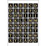 HERMA Letters 13x13 mm A-Z black gold