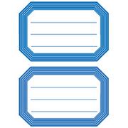 HERMA Book labels Herma 82x55mm blue frame lined 6 sh.