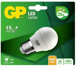 GP LED Lamp Mini Globe, E27, 3.5W (25W), 250lm (472097)