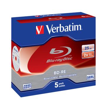 Verbatim 5 x BD-RE - 25 GB 2x - CD-eske (43615)