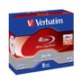 VERBATIM BD-RE 25GB 5-pack jewelcase single layer rewritable (43615)