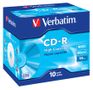 VERBATIM CDR 800MB 90MIN 40X 10PK JEWEL CASE SUPL (43428)