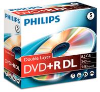 PHILIPS DVD+R 8,5GB 8X JC(5)