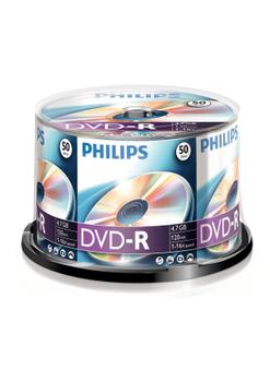 PHILIPS DVD-R 4,7GB 50pcs spindel 16x (DM4S6B50F/00)