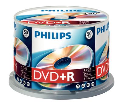 PHILIPS 50 x DVD+R 4.7GB/120 min. (DR4S6B50F/00)