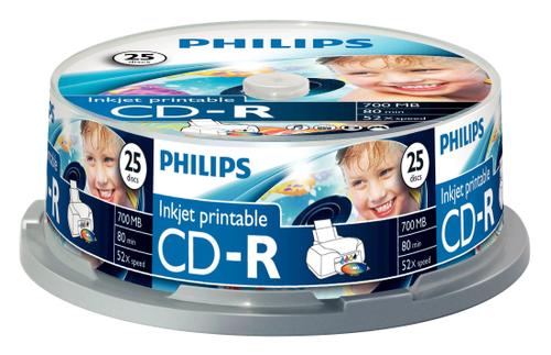 PHILIPS 25 x CD-R - 700MB / 80min (CR7D5JB25/00)