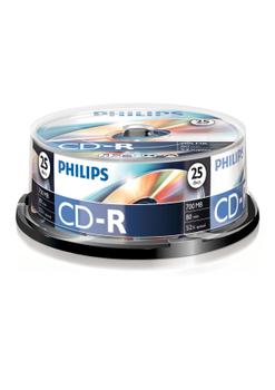 PHILIPS CD-R - 700MB / 80min (CR7D5NB25/00)