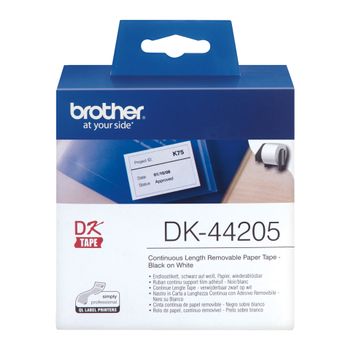 BROTHER labels 62mmx30, 48m removable white paper (DK-44205)