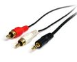 STARTECH 91cm Stereo Audio Cable - 3.5mm Male to 2x RCA Male