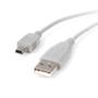 STARTECH 10 ft. (3 m) USB to Mini USB Cable - USB 2.0 A to Mini B - White - Mini USB Cable (USB2HABM10) - USB-kabel - USB (hane) till mini-USB typ B (hane) - USB 2.0 - 3 m - grå - för P/N: HDBOOST4K2, KITBXAVH