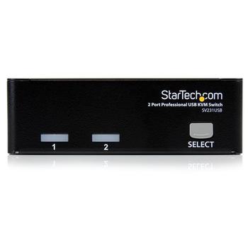 STARTECH 2 Port Professional USB KVM Switch Kit with Cables (SV231USBGB)