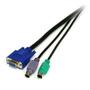 STARTECH 25FT PS/2 STYLE 3-IN-1 KVM SWITCH CABLE CABL (SVPS23N1_25)