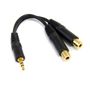 STARTECH 15cm Stereo Splitter Cable - 3.5mm Male to 2x 3.5mm Female	