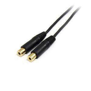 STARTECH 15cm Stereo Splitter Cable - 3.5mm Male to 2x 3.5mm Female	 (MUY1MFF             )