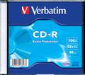 VERBATIM CD-R 700MB 80MIN 52X SINGLE SC EXTRA PROTECTION SURFACE