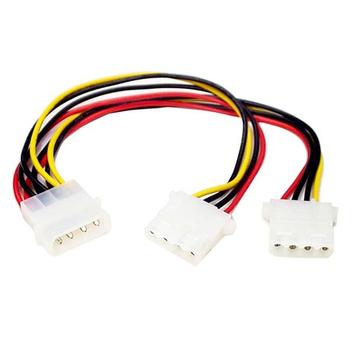 StarTech LP4 to 2x LP4 Power Y Splitter Cable M/F - LP4 Splitter - Molex Y Splitter - Molex Splitter (PYO2L) - strømkabel - 0.2 m (PYO2L)