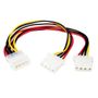 STARTECH LP4 to 2x LP4 Power Y Splitter Cable M/F