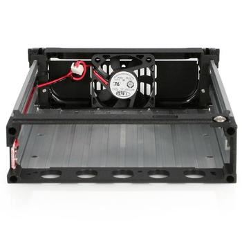 STARTECH Black Aluminum 5.25in Rugged SATA Hard Drive Mobile Rack Drawer	 (DRW150SATBK         )