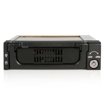 STARTECH StarTech.com 5.25 in Rugged SATA Hard Drive Mobile Rack Drawer - Aluminum Removable Hard Drive Bay (DRW150SATBK) - Storage mobile rack - 3.5" - black (DRW150SATBK         )