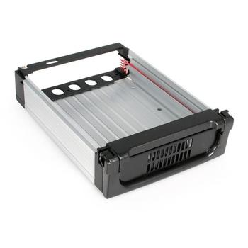 STARTECH StarTech.com 5.25 in Rugged SATA Hard Drive Mobile Rack Drawer - Aluminum Removable Hard Drive Bay (DRW150SATBK) - Storage mobile rack - 3.5" - black (DRW150SATBK         )
