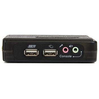 STARTECH StarTech.com 2 Port USB VGA KVM Switch - Single VGA - Hot-key & Audio Support - 2048x1536 @60Hz KVM Switch - KVM Video Switch (SV211KUSB) - KVM / audio switch - 2 x KVM / audio - 1 local user - deskto (SV211KUSB)