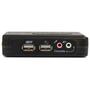 STARTECH 2 Port Black USB KVM Switch Kit with Audio and Cables (SV211KUSB)