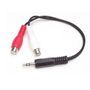 STARTECH 15cm Stereo Audio Cable - 3.5mm Male to 2x RCA Female
