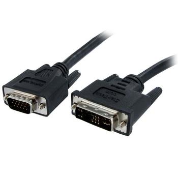 STARTECH StarTech.com 1m DVI auf VGA Monitorkabel - Stecker / Stecker - DVI-I 24+5 VGA (15Pin) - DVI-A Analog VGA Kabel St/St 1m - Videokabel - HD-15 (VGA) (M) zu DVI-A (M) - 1 m - geformt, Daumenschrauben - S (DVIVGAMM1M)