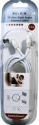Belkin PRO Series - Antennekabel - IEC-kobling (hann) til IEC-kobling (hunn) - 10 m - koaksial - hvit - høyrevinklet kontakt