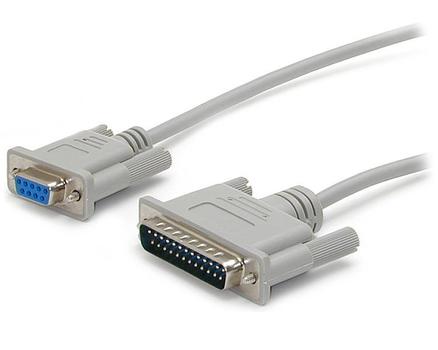 STARTECH 10 ft Cross Wired DB9 to DB25 Serial Null Modem Cable - F/M (SCNM925FM)
