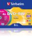 VERBATIM DVD+RW 4X 5-PACK-SLIM COLOUR (43297)