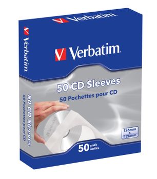 VERBATIM 1x50 CD/DVD Papierhülle Papersleeve (49992 $DEL)