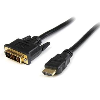 STARTECH StarTech.com 0.5m HDMI to DVID Cable M/M - Adapter cable - DVI-D male to HDMI male - 50 cm - double shielded - black (HDDVIMM50CM)