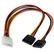 STARTECH 30cm LP4 to 2x SATA Power Y Cable Adapter	