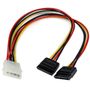 STARTECH 30cm LP4 to 2x SATA Power Y Cable Adapter	