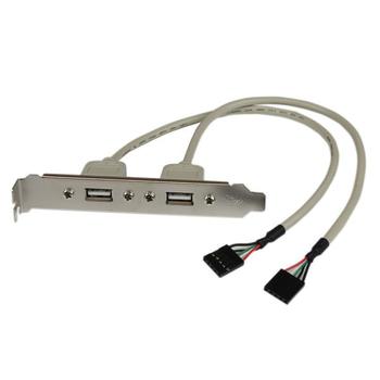 STARTECH 2 Port USB A Female Slot Plate Adapter (USBPLATE            )