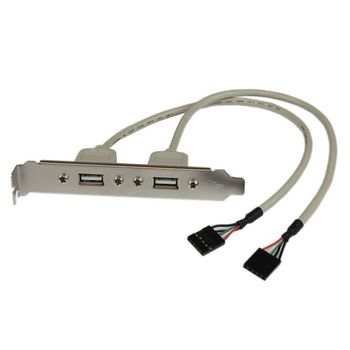 STARTECH USB FEMALE SLOT PLATE ADAPTER F-FEEDS (USBPLATE            )
