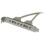 STARTECH USB FEMALE SLOT PLATE ADAPTER F-FEEDS (USBPLATE            )