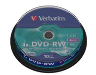 Verbatim DataLifePlus - DVD-RW x 10 - 4.7 GB - lagringsmedier (43552)