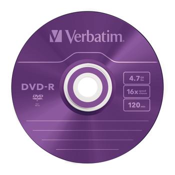 VERBATIM DVD-R 4,7GB Colour 16xSpeed *5-pack* SlimCase (43557)