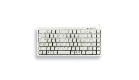 Cherry Compact-Keyboard G84-4100 - tastatur - QWERTY - USA - lysegrå (G84-4100LCMEU-0)