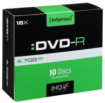 INTENSO DVD-R 4,7GB 10pcs Slim (4101652)